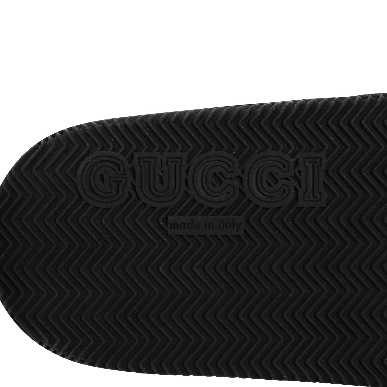 Gucci Rubber Web Womens Interlocking G Slide Sandals 39 Black Green Red 8 of 9