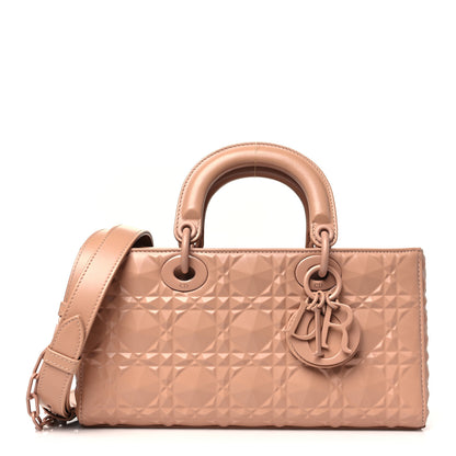 Christian Dior Calfskin Cannage Diamond Medium Lady D-Joy Rose Des Vents 1 of 10