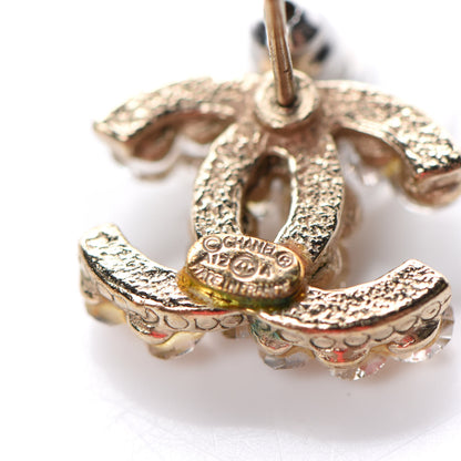 Chanel Poured Glass CC Earrings Light Gold 4 of 5