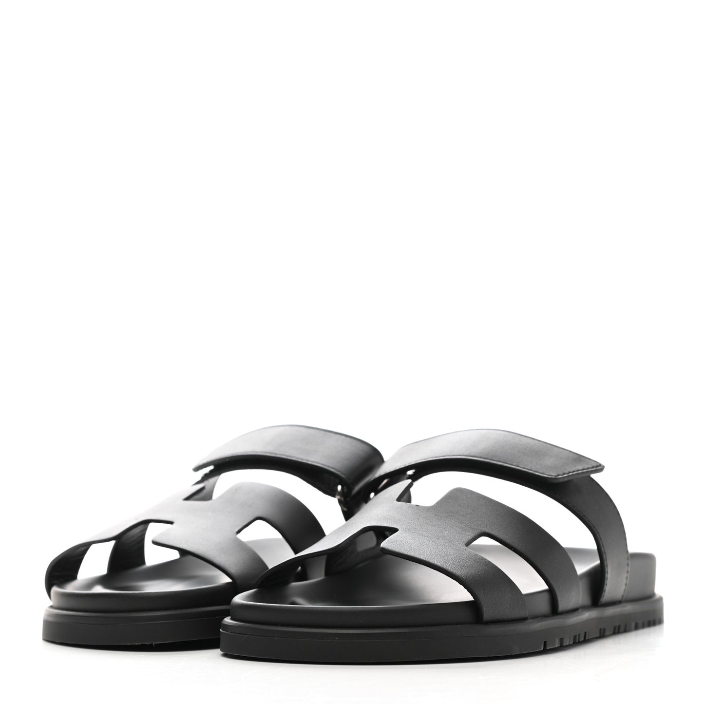 Calfskin Womens Chypre Sandals 37.5 Black