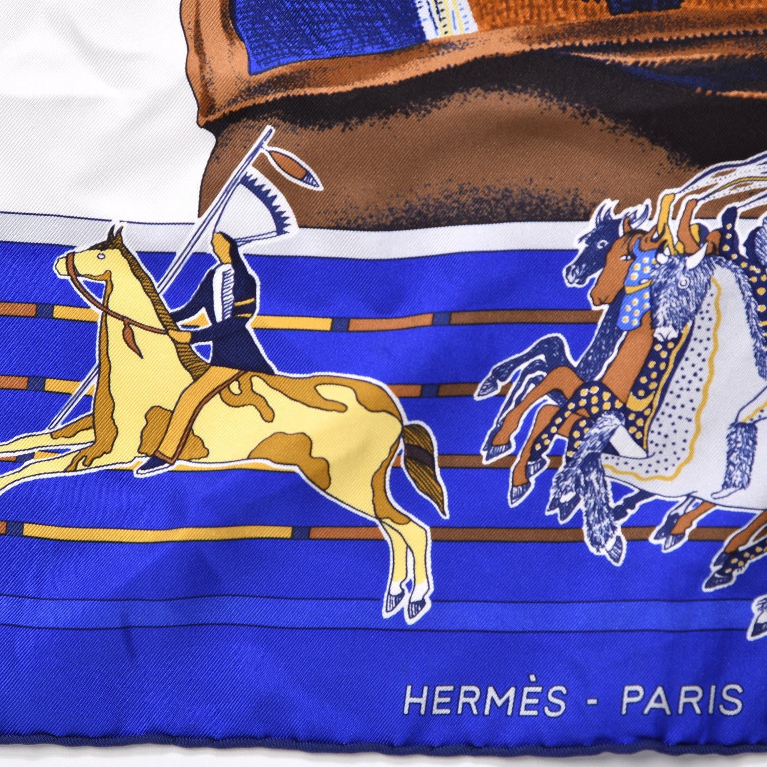 Hermes Silk Carre En Carres Scarf 90 5 of 6
