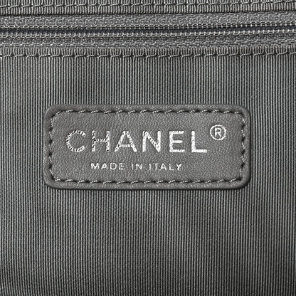 Chanel Glazed Calfskin Lambskin Quilted Portobello Tote Burgundy 6 of 10