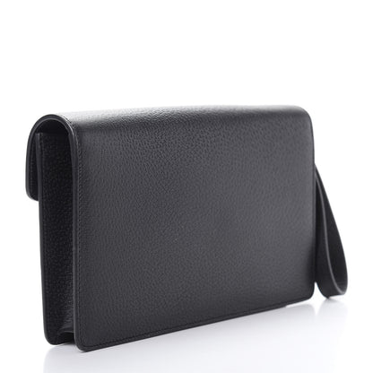 Gucci Dollar Calfskin Crystal Dionysus Clutch Wristlet Black Black Diamond 3 of 7