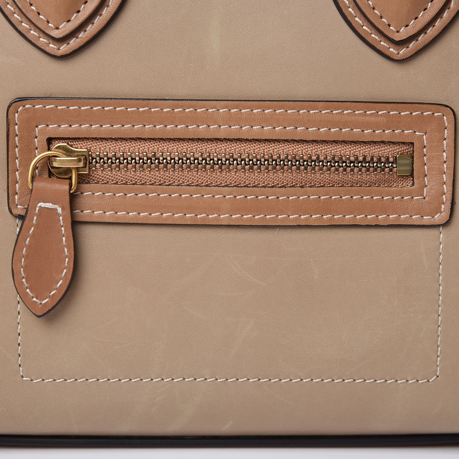 Celine Smooth Calfskin Suede Nano Tri-Color Luggage Multicolor 10 of 16