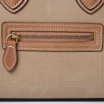 Celine Smooth Calfskin Suede Nano Tri-Color Luggage Multicolor 10 of 16