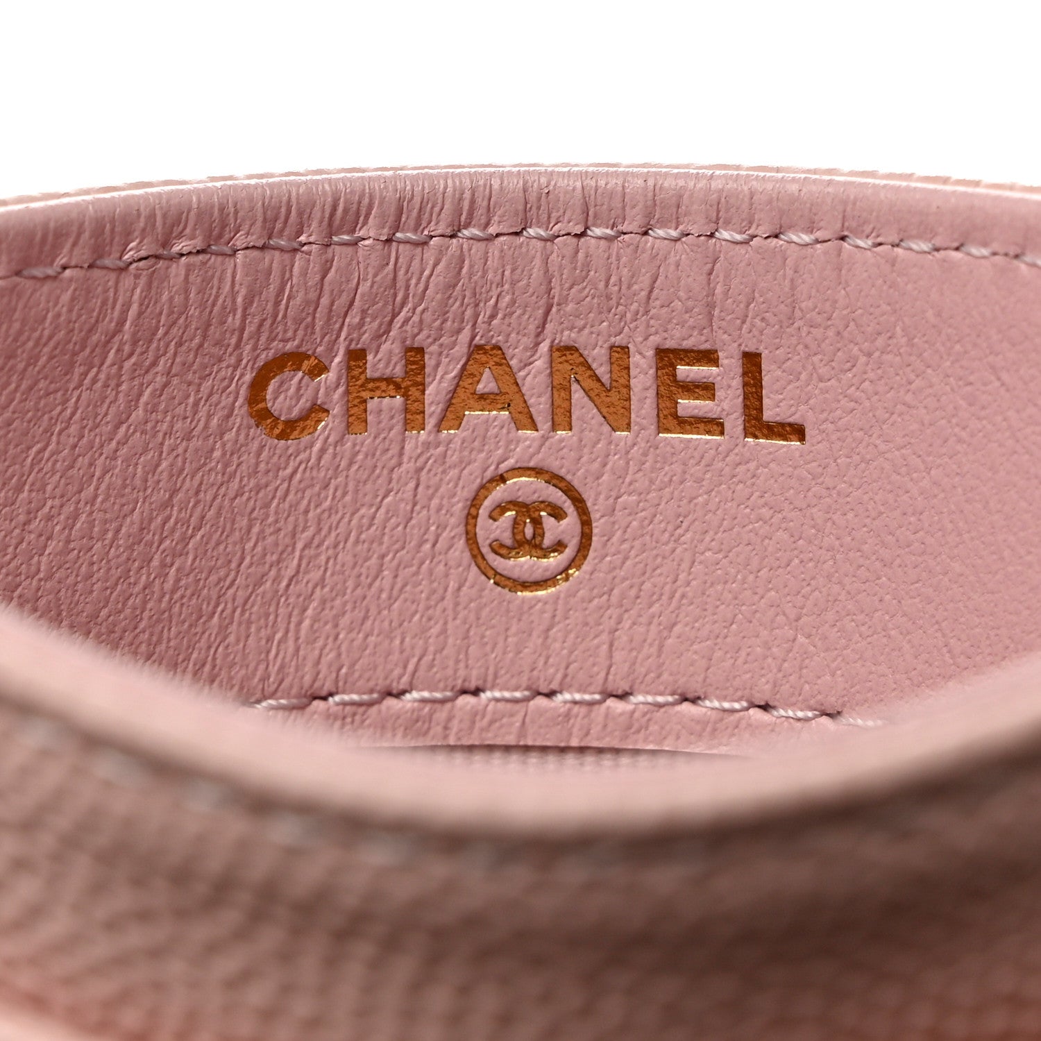 Chanel Caviar Quilted Card Holder Light Pink 6 of 9