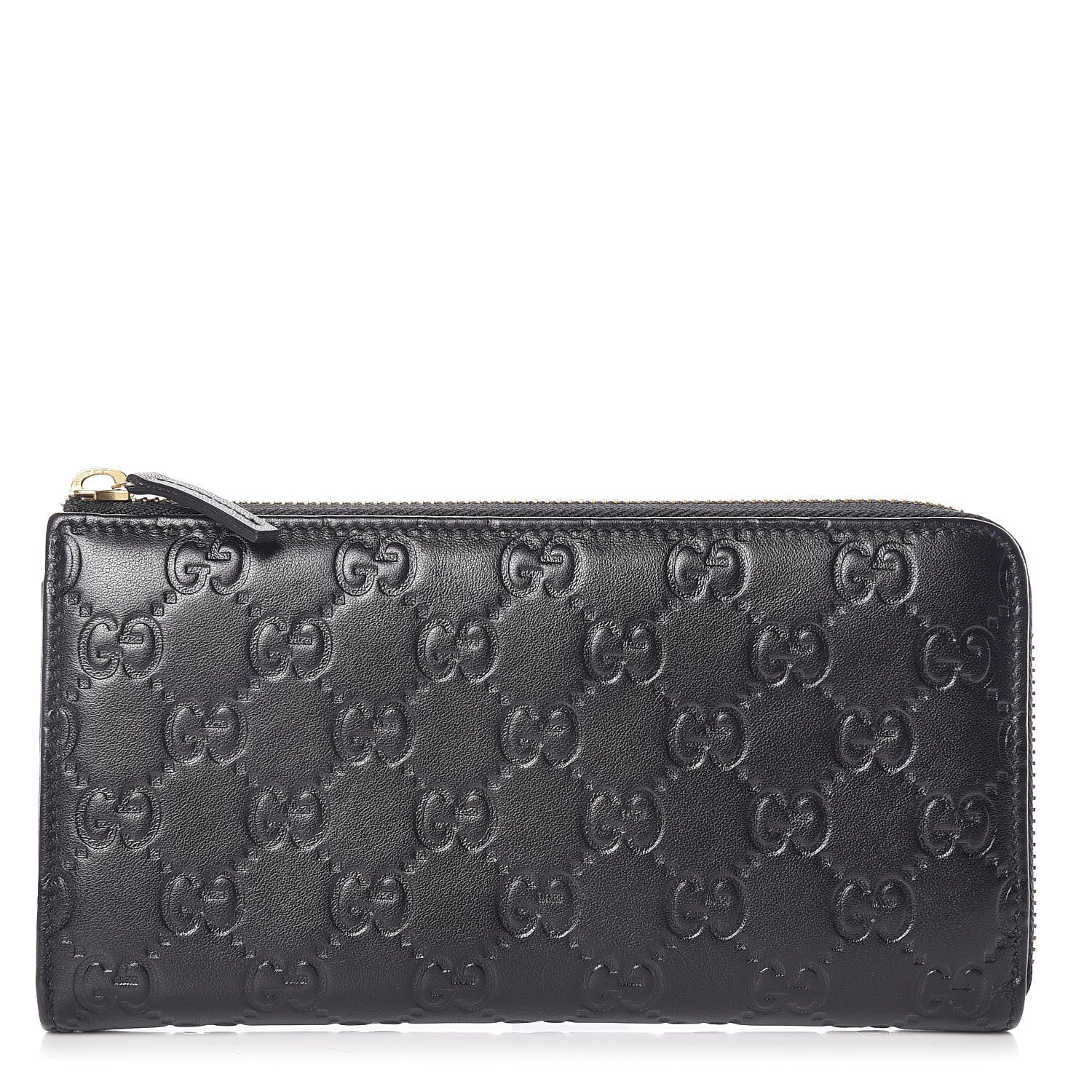 Gucci Guccissima Donna Long Wallet Black 1 of 10