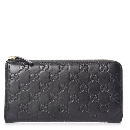 Gucci Guccissima Donna Long Wallet Black 1 of 10