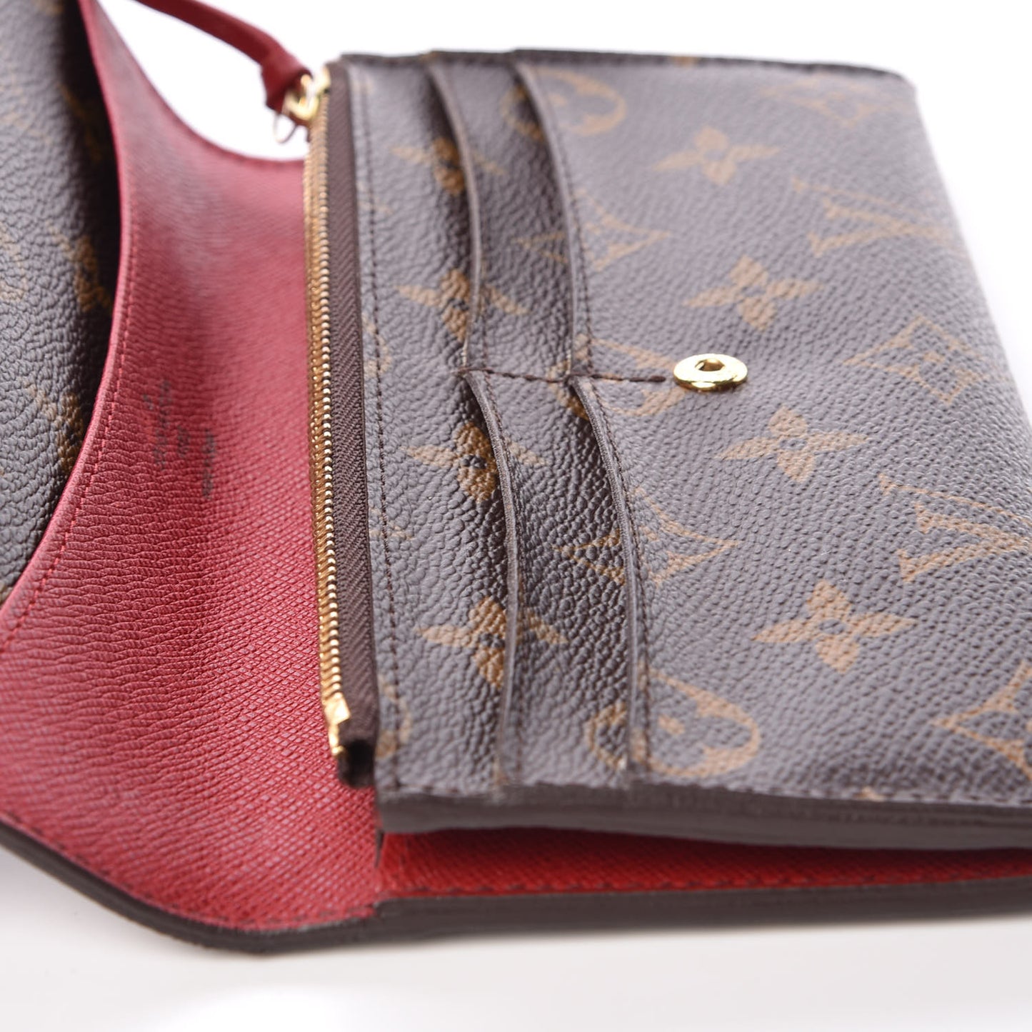 Monogram Emilie Wallet Red