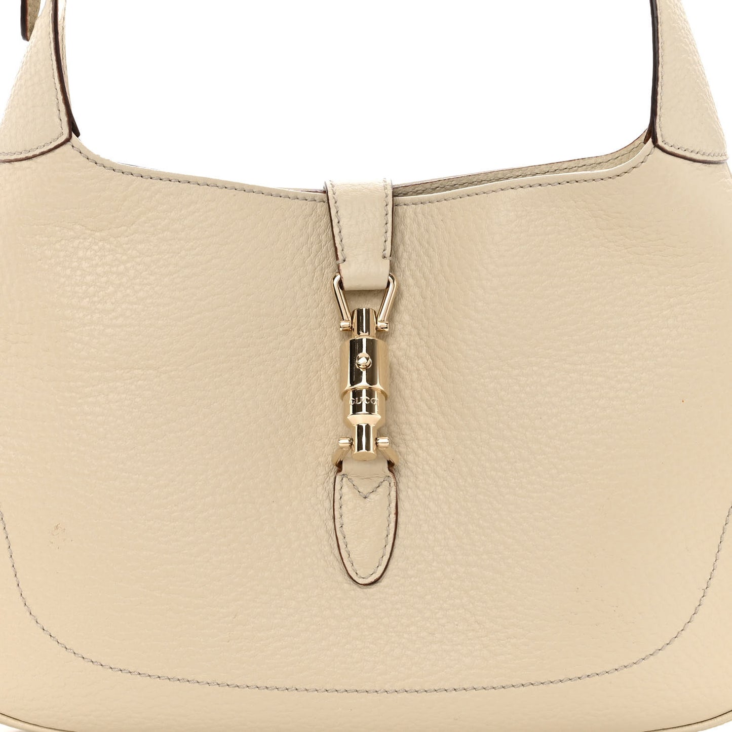 Calfskin Small Jackie O Hobo White