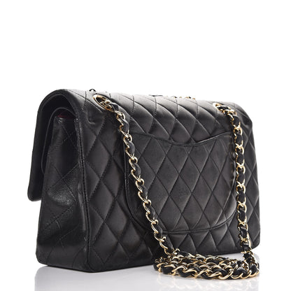 Chanel Lambskin Quilted Medium Double Flap Black 3 of 12