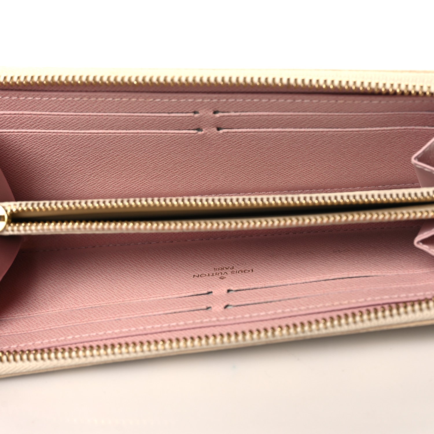 Louis Vuitton Damier Azur Clemence Wallet Rose Ballerine 5 of 7