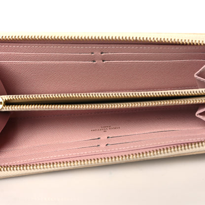 Louis Vuitton Damier Azur Clemence Wallet Rose Ballerine 5 of 7