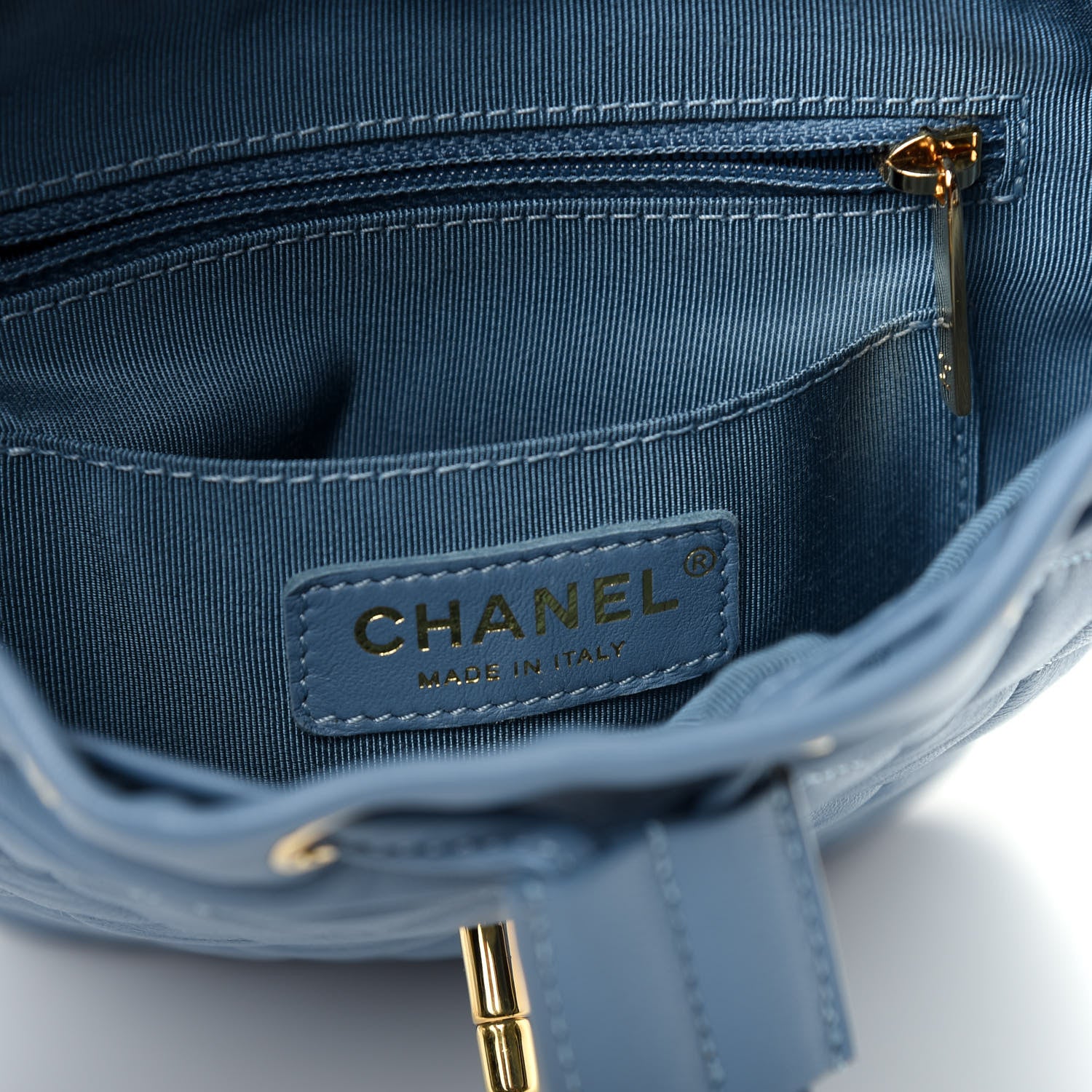 Chanel Calfskin Quilted Mini Urban Spirit Backpack Light Blue 7 of 9