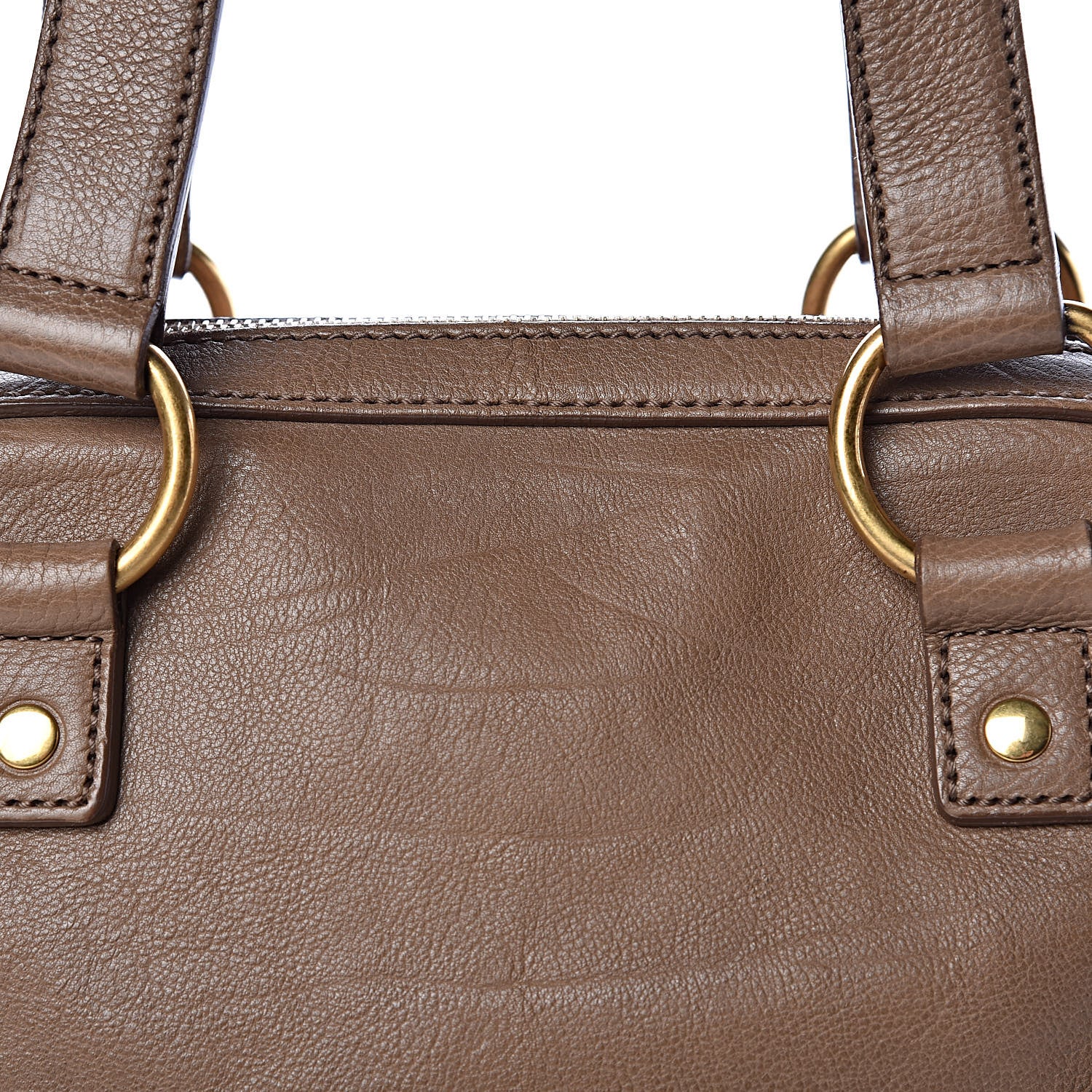 Saint Laurent Calfskin Large Muse Brown 9 of 11