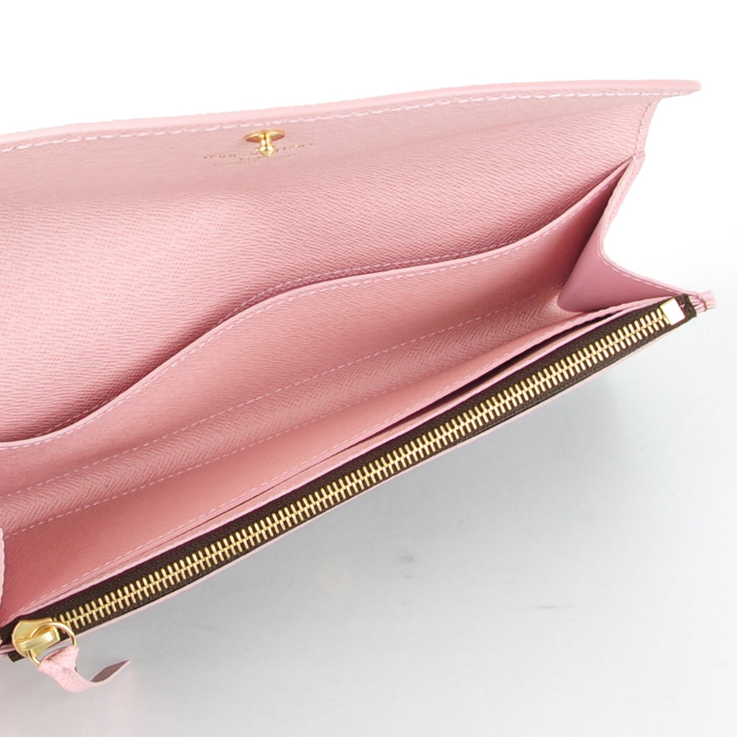 Damier Ebene Caissa Wallet Rose Ballerine