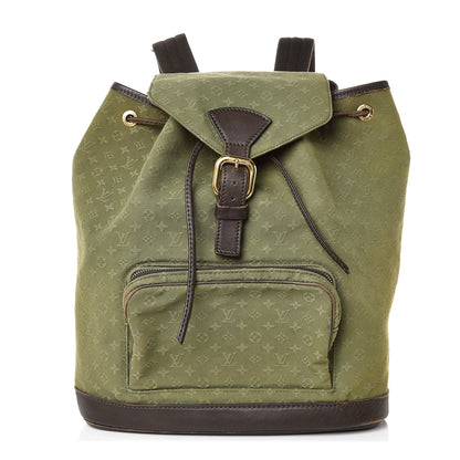 Louis Vuitton Mini Monogram Montsouris GM Backpack Kaki 1 of 13