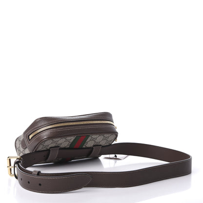 Gucci GG Supreme Monogram Web Small Ophidia Belt Bag 95 38 Dark Brown 3 of 9
