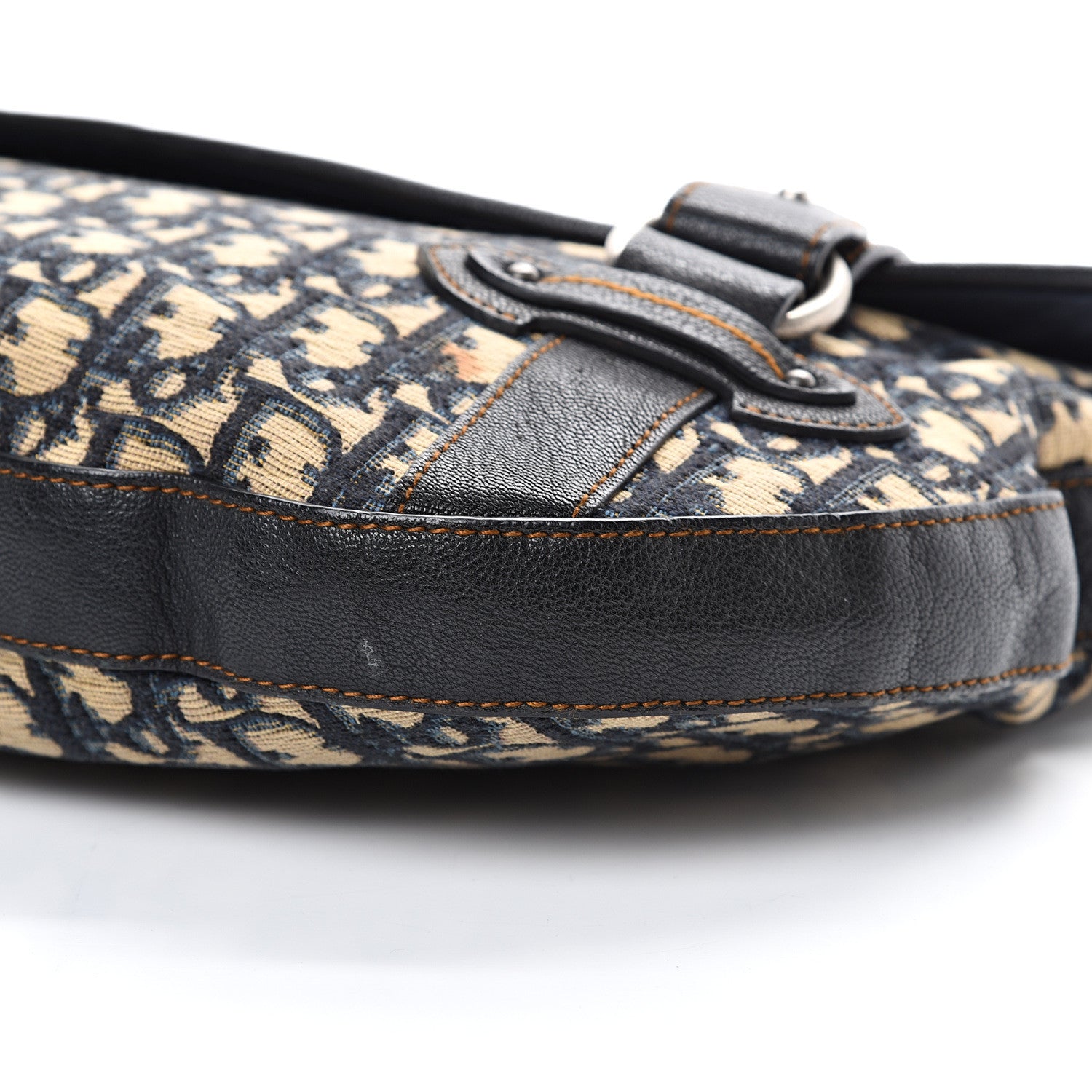 Christian Dior Monogram Traveler Shoulder Bag Navy 9 of 17