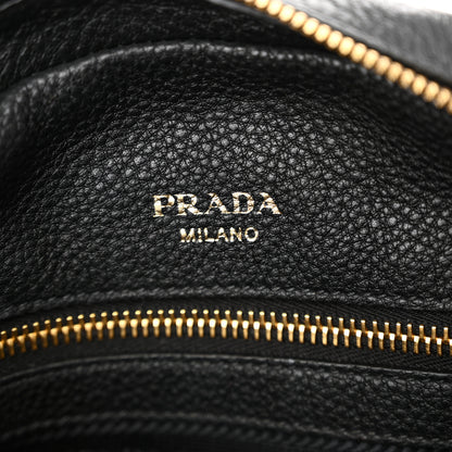 Prada Vitello Daino Bowler Black 6 of 14
