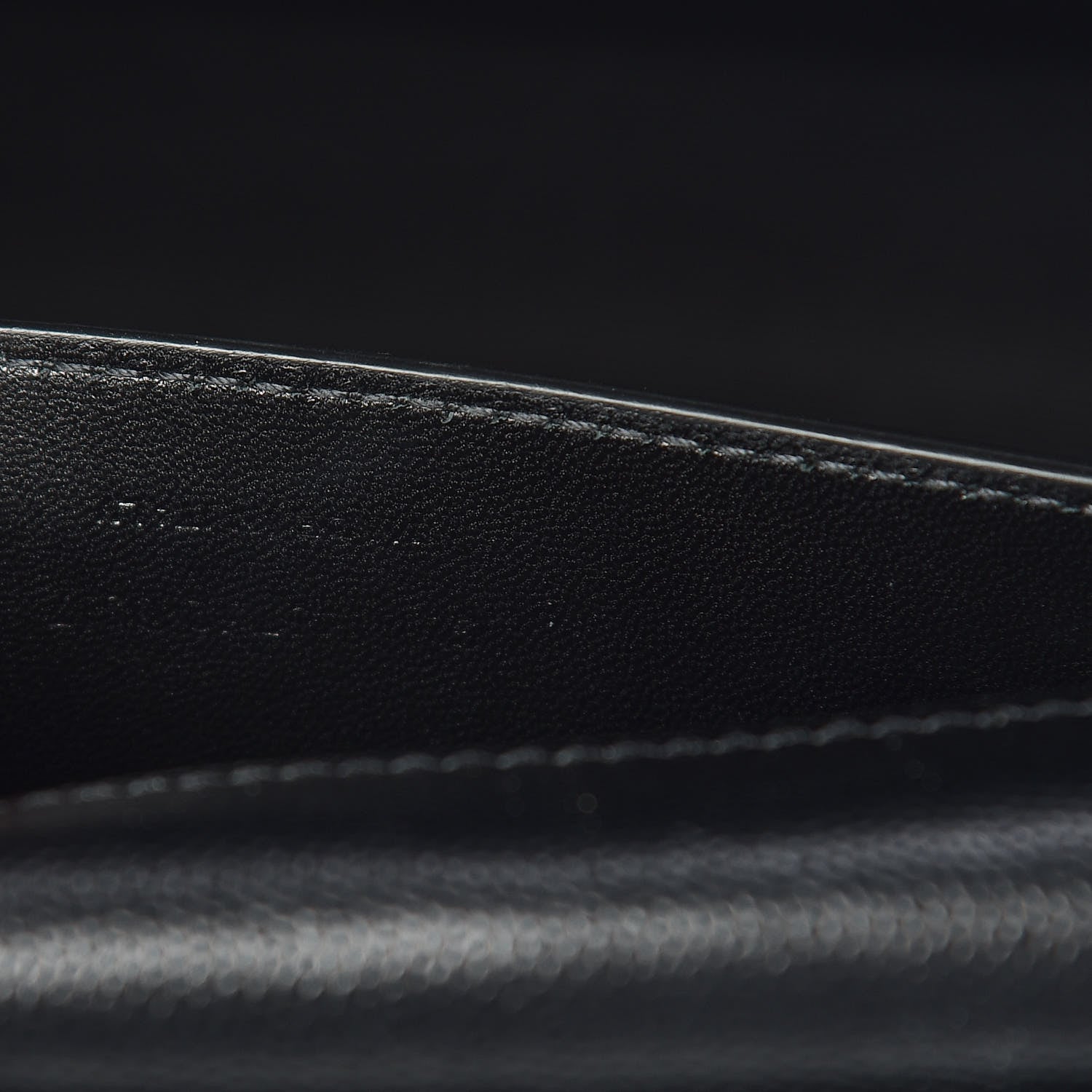 Saint Laurent Grain De Poudre Large Classic Monogram Kate Satchel Black 8 of 11