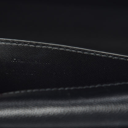 Saint Laurent Grain De Poudre Large Classic Monogram Kate Satchel Black 8 of 11