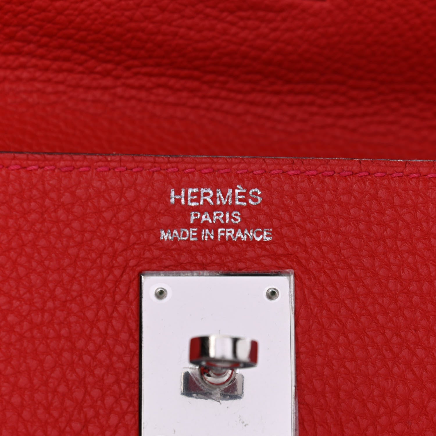 Hermes Taurillon Clemence Kelly Retourne 35 Rouge Casaque 6 of 14