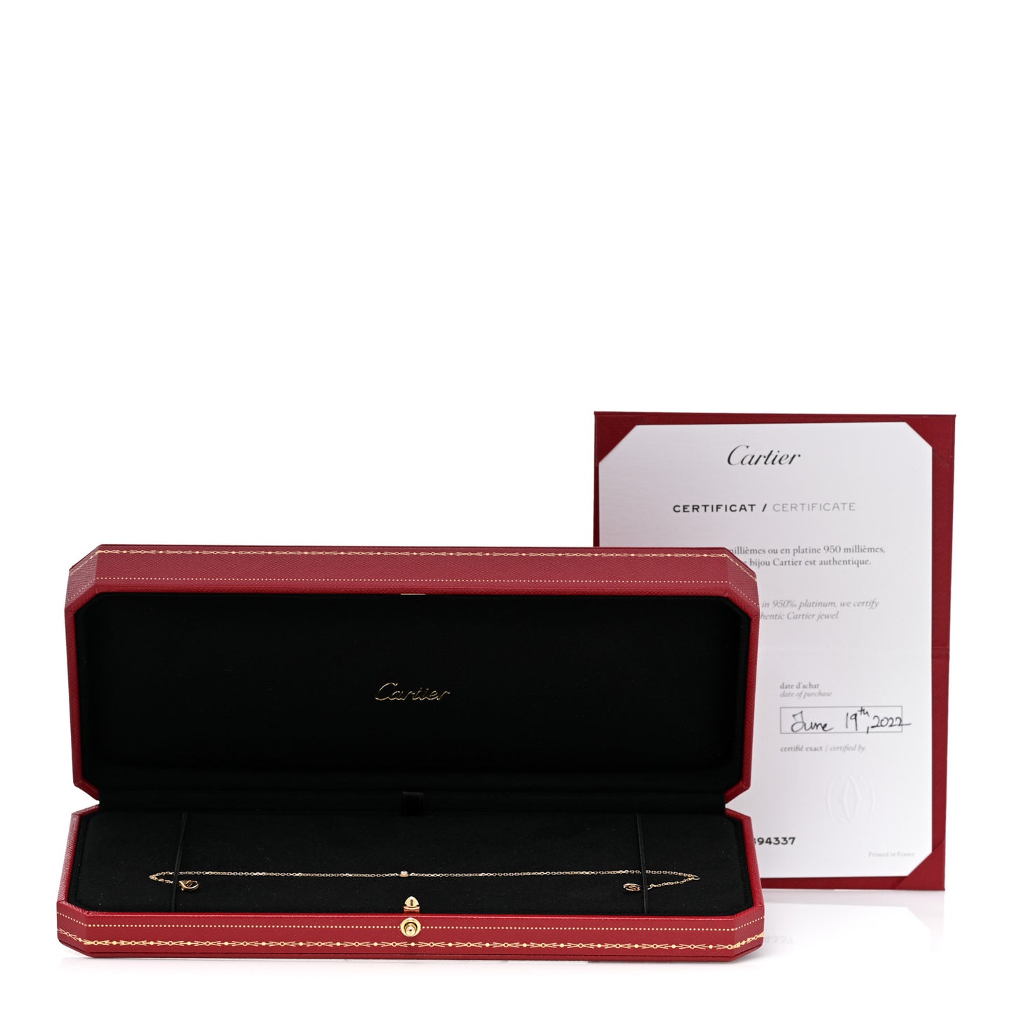 18K Yellow Gold Diamond XS D'Amour Bracelet