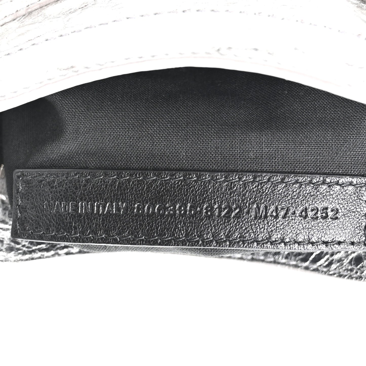 Metallized Arena Lambskin Classic Silver Hardware Le City Mini Silver