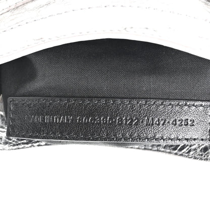 Balenciaga Metallized Arena Lambskin Classic Silver Hardware Le City Mini Silver 7 of 10