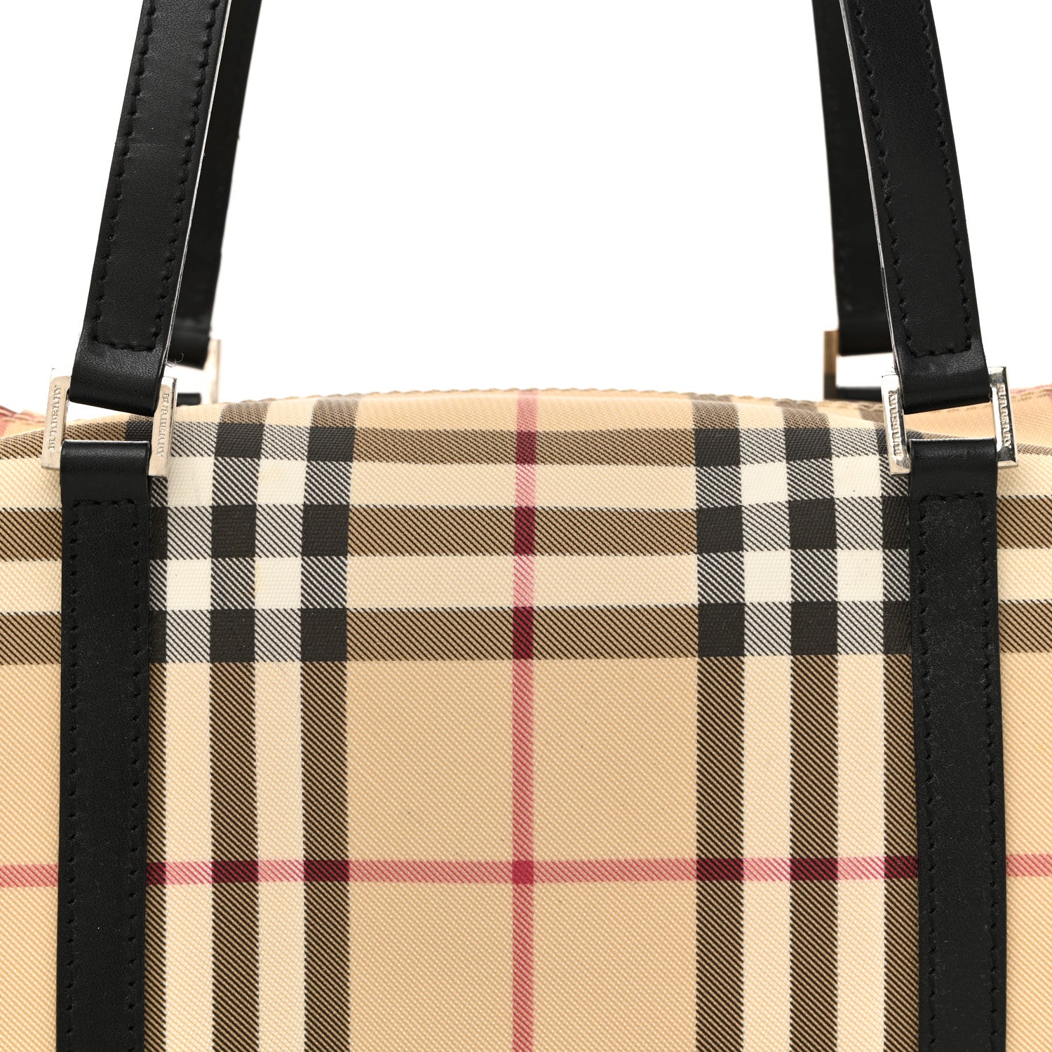 Burberry Nova Check Barrel Bag Black 8 of 16