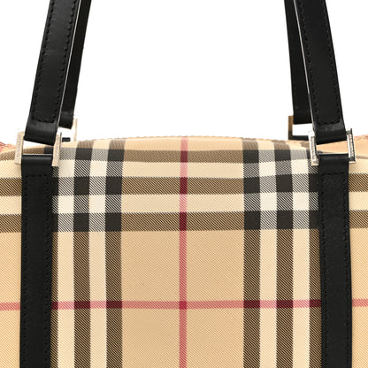 Burberry Nova Check Barrel Bag Black 8 of 16