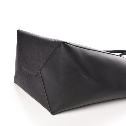 Celine Velluto Smooth Calfskin Medium Horizontal Cabas Phantom Black 10 of 10