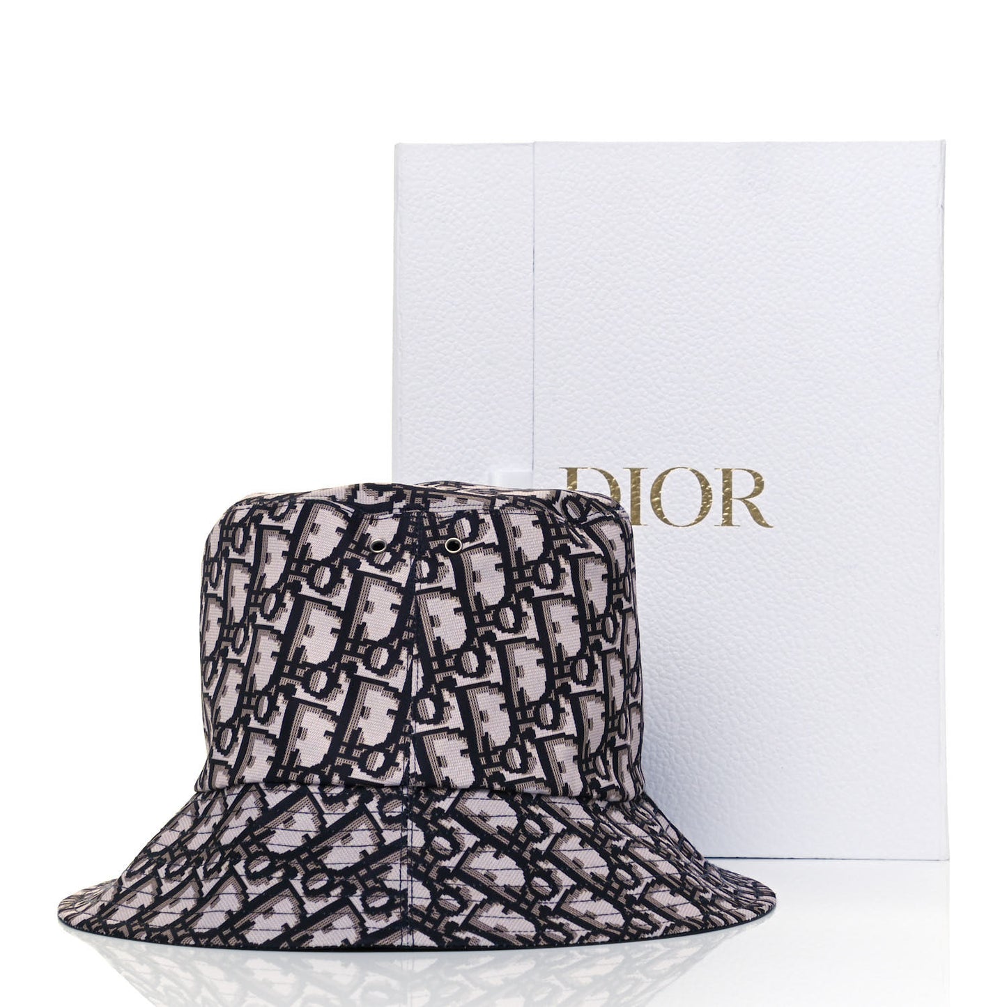 Polyester Cotton Oblique Reversible Teddy-D Brim Bucket Hat 56 Black