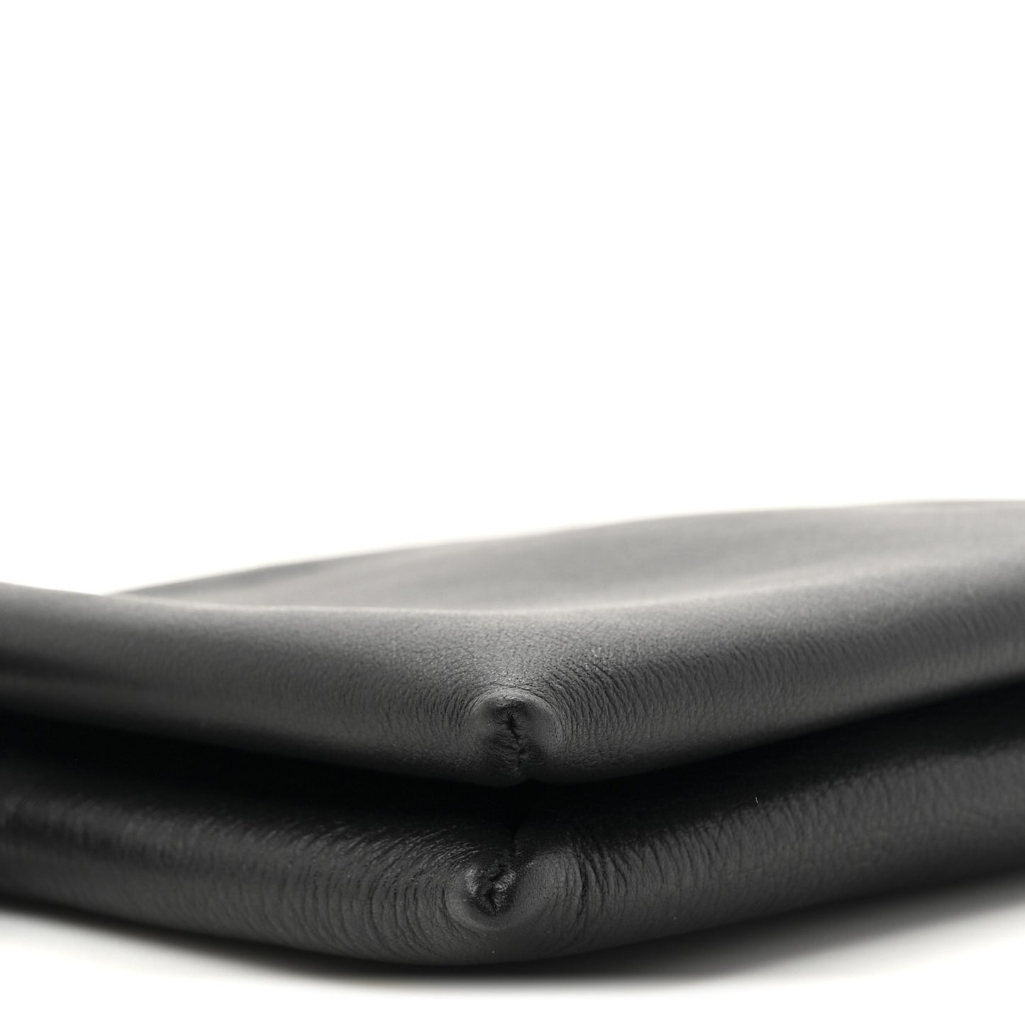 Matte Grained Calfskin Mini Nu Twin Bag Black