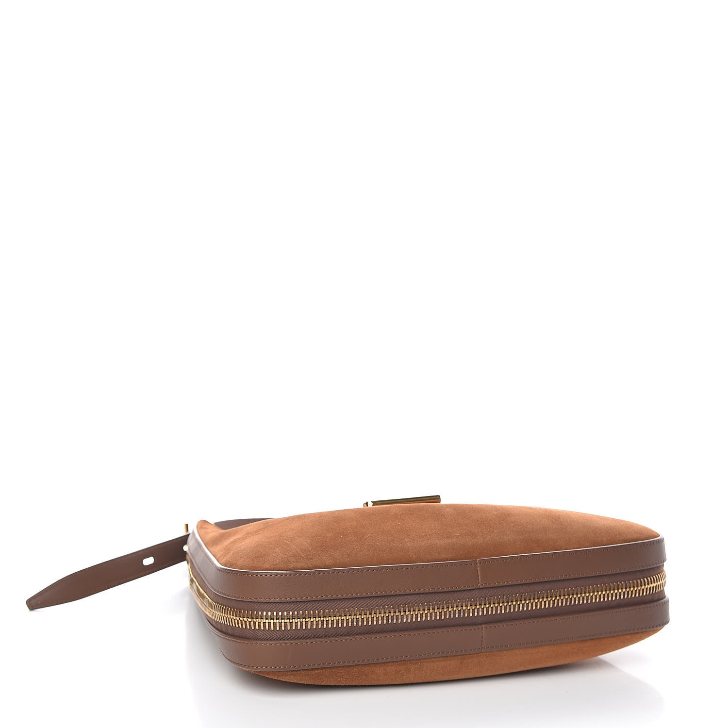 Tom Ford Suede Calfskin Tara Hobo Wood 4 of 11