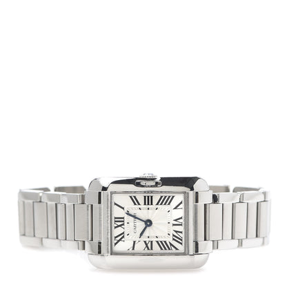 Cartier Stainless Steel 23mm Tank Anglaise Quartz Watch 3 of 6