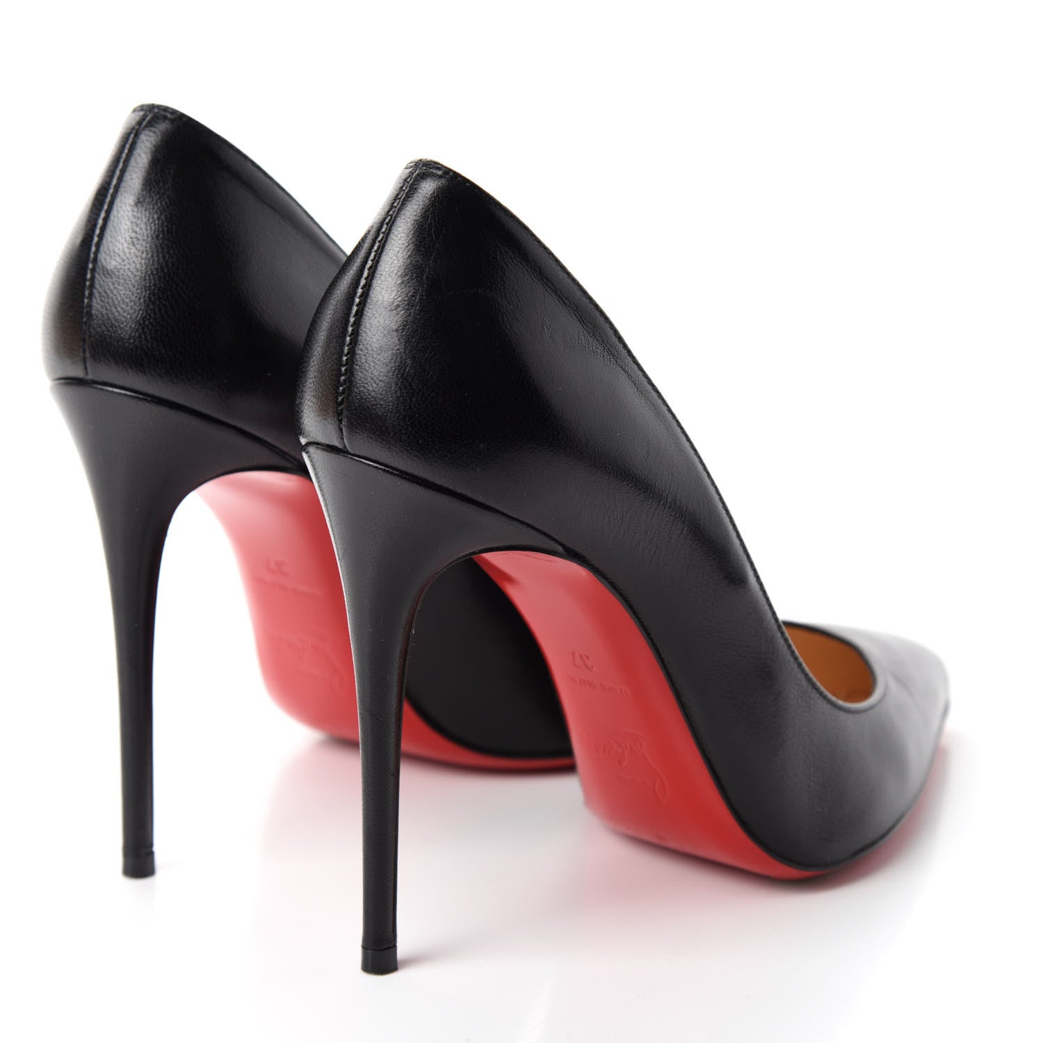 Christian Louboutin Shiny Nappa Pigalle Follies 100 Pumps 37 Black 4 of 10