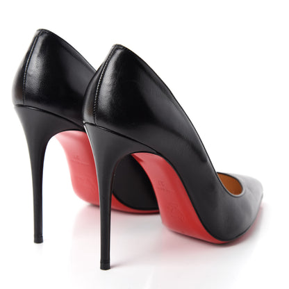 Christian Louboutin Shiny Nappa Pigalle Follies 100 Pumps 37 Black 4 of 10
