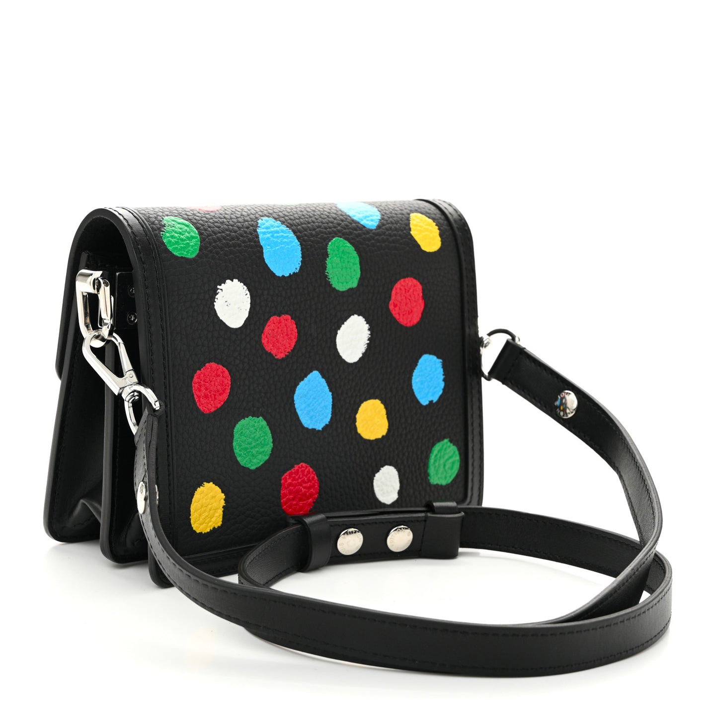 LV X YK Taurillon Dots Dauphine Mini Black
