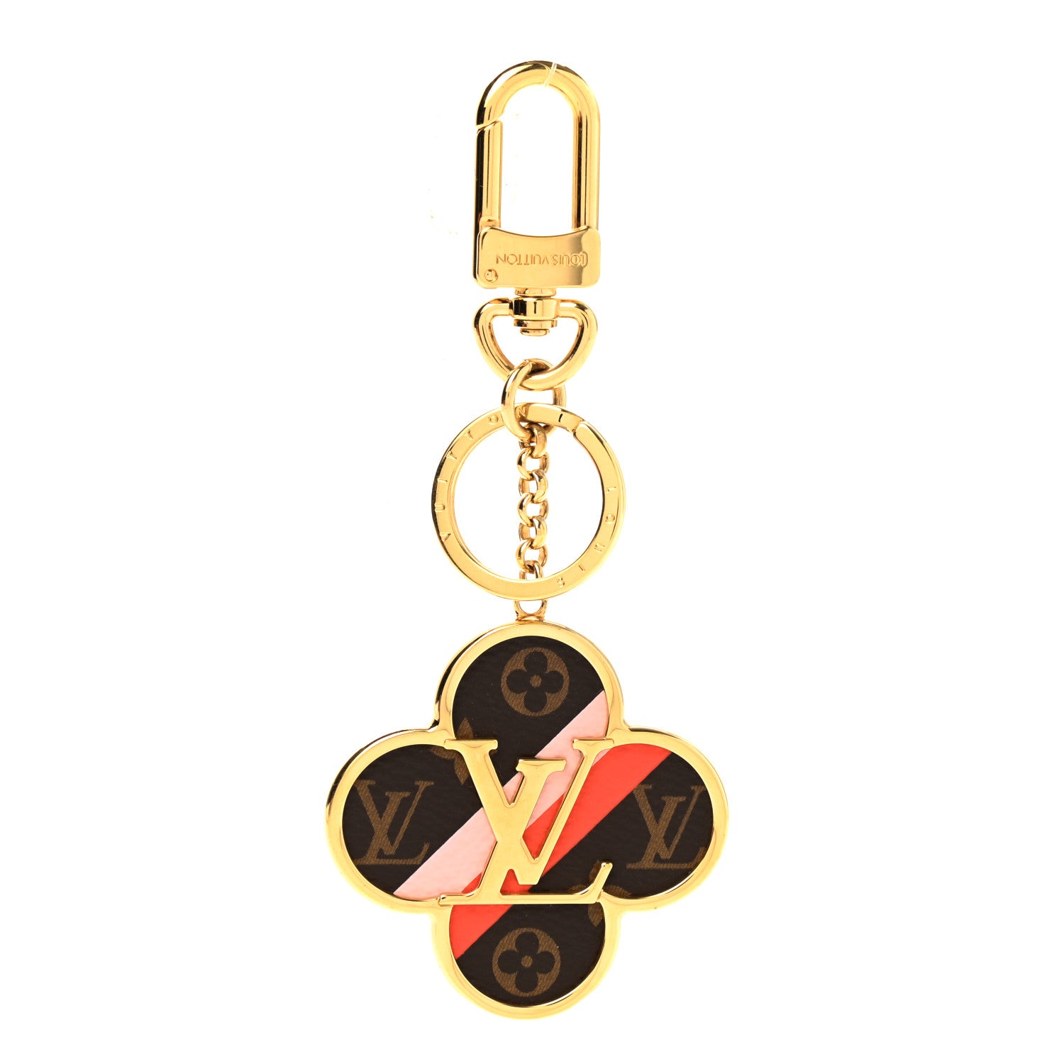 Louis Vuitton Metal Monogram Into The Flower Bag Charm Key Holder 1 of 4