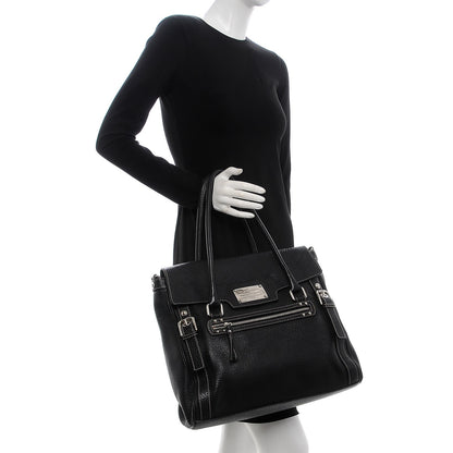 Dolce & Gabbana Grained Calfskin Large Easy Way Flap Tote Black 2 of 7
