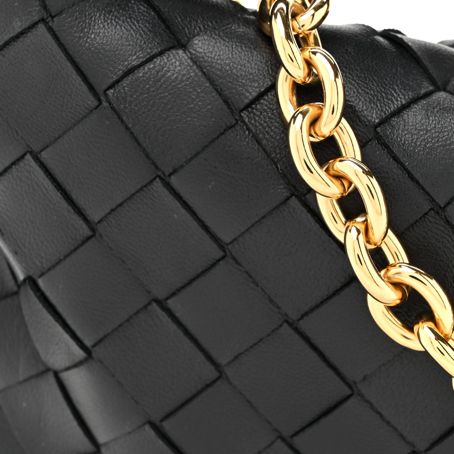 Nappa Intrecciato Mini Chain Jodie Black