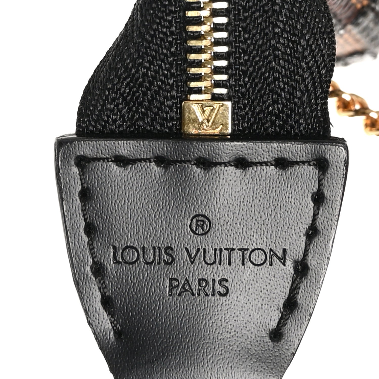Louis Vuitton Damier Paillettes Mini Pochette Accessories Black 6 of 9