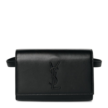 Saint Laurent Smooth Calfskin Monogram Kate Belt Bag Black 1 of 8
