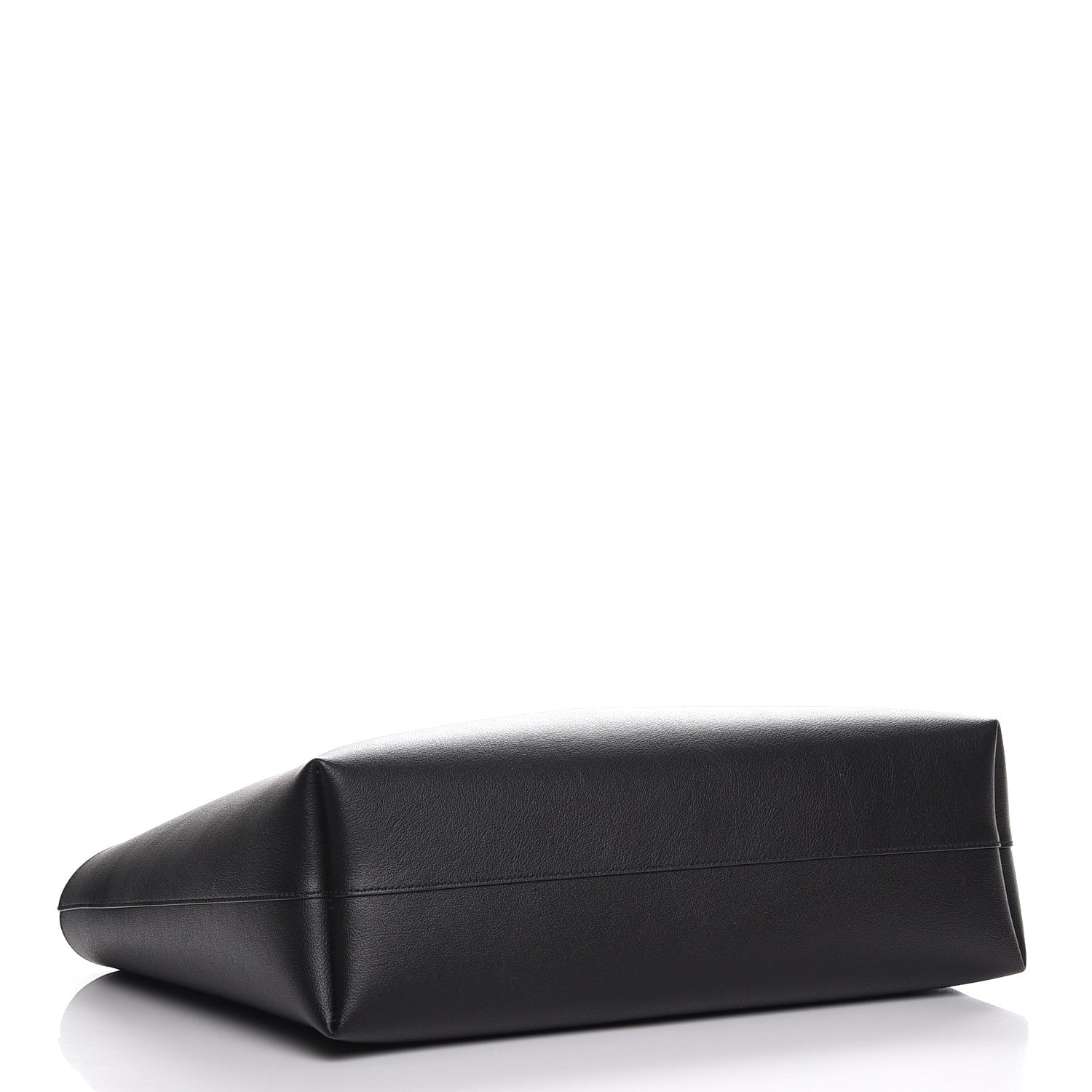 Saint Laurent Calfskin Large Shopping Tote Black Red 4 of 9