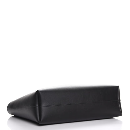 Saint Laurent Calfskin Large Shopping Tote Black Red 4 of 9