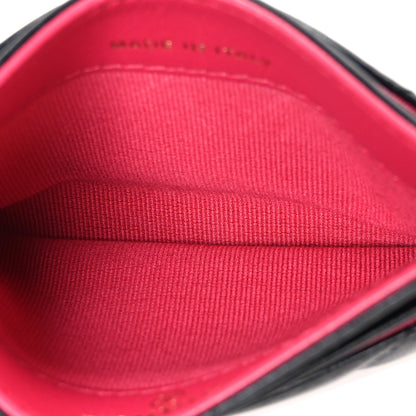 Chanel Lambskin Plexiglass Quilted Coco Love Card Holder Black 5 of 8