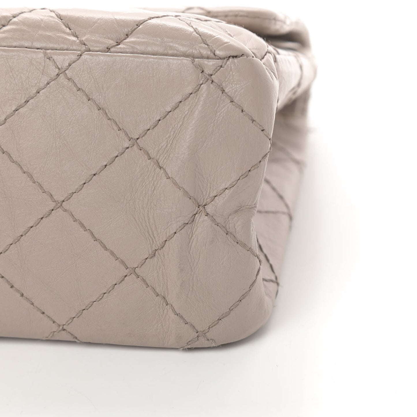 Aged Calfskin Quilted 2.55 Reissue 226 Flap Taupe