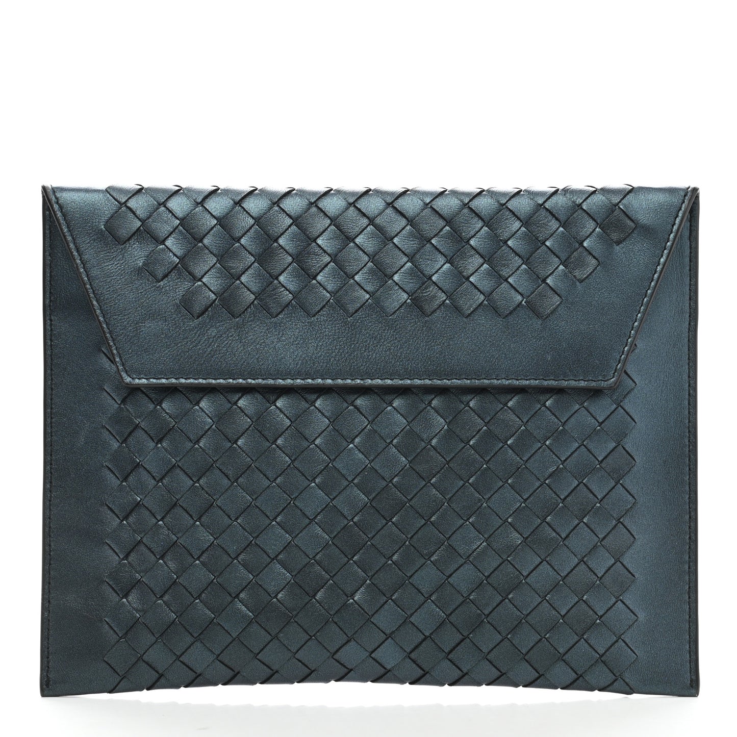 Metallic Nappa Intrecciato Pouch Set Multicolor